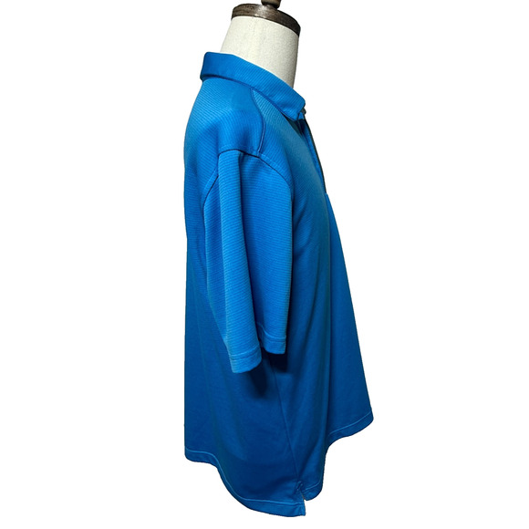 Under Armour Shirt Mens Large Blue UA Tech Performance Heat Gear Golf Polo - Picture 6 of 9